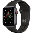 thumbnail image 5 of Pre-Owned Apple Watch Series SE 40MM Space Gray - Aluminum Case - GPS + Cellular - Black Sport Band (Good), 5 of 5