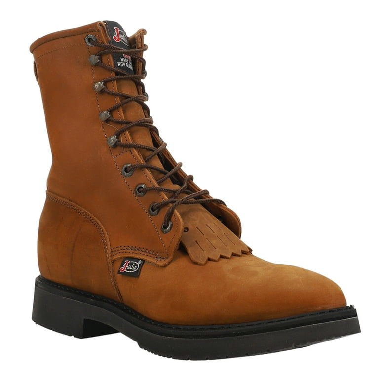 ダブルジスト Justin SE4681 Men's Driller Rugged Western Work Boots