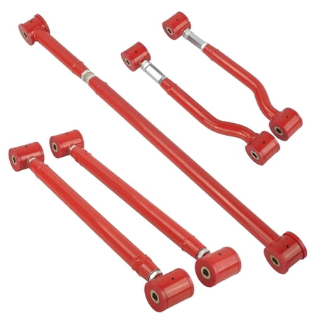 BST BSSP Adjustable Rear Suspension Upper&Lower Control Arms & Panhard Track Bar for 2007-2014 Chevy Suburban 1500 & 2500 Tahoe Avalanche, for 07-14 GMC Yukon Cadillac Escalade w/Bushings