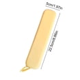 thumbnail image 2 of Yellow Student Pencil Pouch Desktop Stationery Organizer Silica Gel 8.86X1.97X0.79 In Ample Storage Space Well Structured Shape Secure Zipper Closure Lightweight Portable, 2 of 7