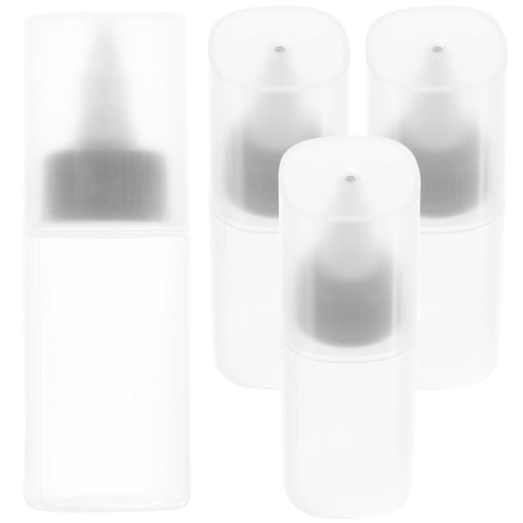 RUNROTOO 4 Pack Portable Squeeze Bottles, 40ml Empty Refillable Travel Containers, 3.9 x 1.6 in, for Liquids, Paint, Crafts