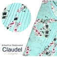 thumbnail image 4 of Claudel Robe de Nuit Adaptative pour Femmes, Aqua Floral, S/M, 4 of 5