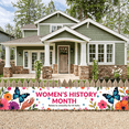 thumbnail image 6 of LUUFILx Women's History Month Banner Floral Backdrop for Events Office Party Decoration Photography Props Background Wall Art Celebration Decor, 6 of 8