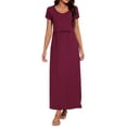thumbnail image 2 of Women's Split Maternity Long Dresses Nursing Dresses for Breastfeeding, 2 of 5