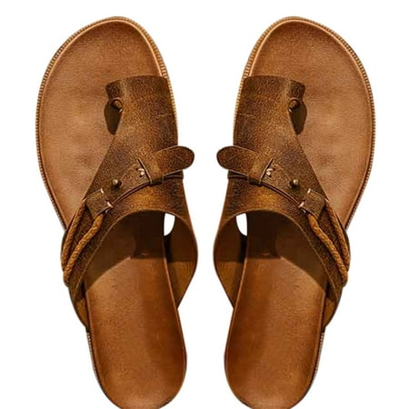 

Carina Sandals Women\ s Open Toe Slippers Flat Heel Flip Flops with EVA Sole Summer Beach Shoes New
