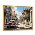 thumbnail image 2 of Designart "Cuba flow Street I" Transportation Floater Framed Canvas Print, 2 of 7
