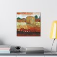 thumbnail image 6 of "Hay Bales in Moonlight" - Canvas, 6 of 25
