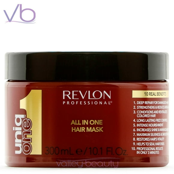 Revlon Professional UniqOne All In One Mask | 10 Benefits Vegan Treatment for All Hair Types, 300ml