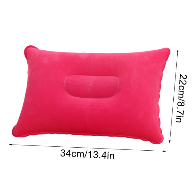 Fasiaou Oreiller de Camping Gonflable avec Surface Floquée, Coussin Gonflable pour Voyage Randonnée Plage et Pêche en Plein Air