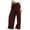 Wine, variant on QNANSPI Jeans for Teen Girls, Kids Wide Leg Jeans, Big Kids Girls Denim-Like Pants Wide Leg Style Side Pockets Casual Daily Outdoor Full Length