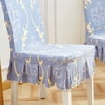 thumbnail image 3 of GUOOL Household Pro Slipcovers Cover for Dining Room,Wedding,,etc Floral Light Blue, 3 of 8