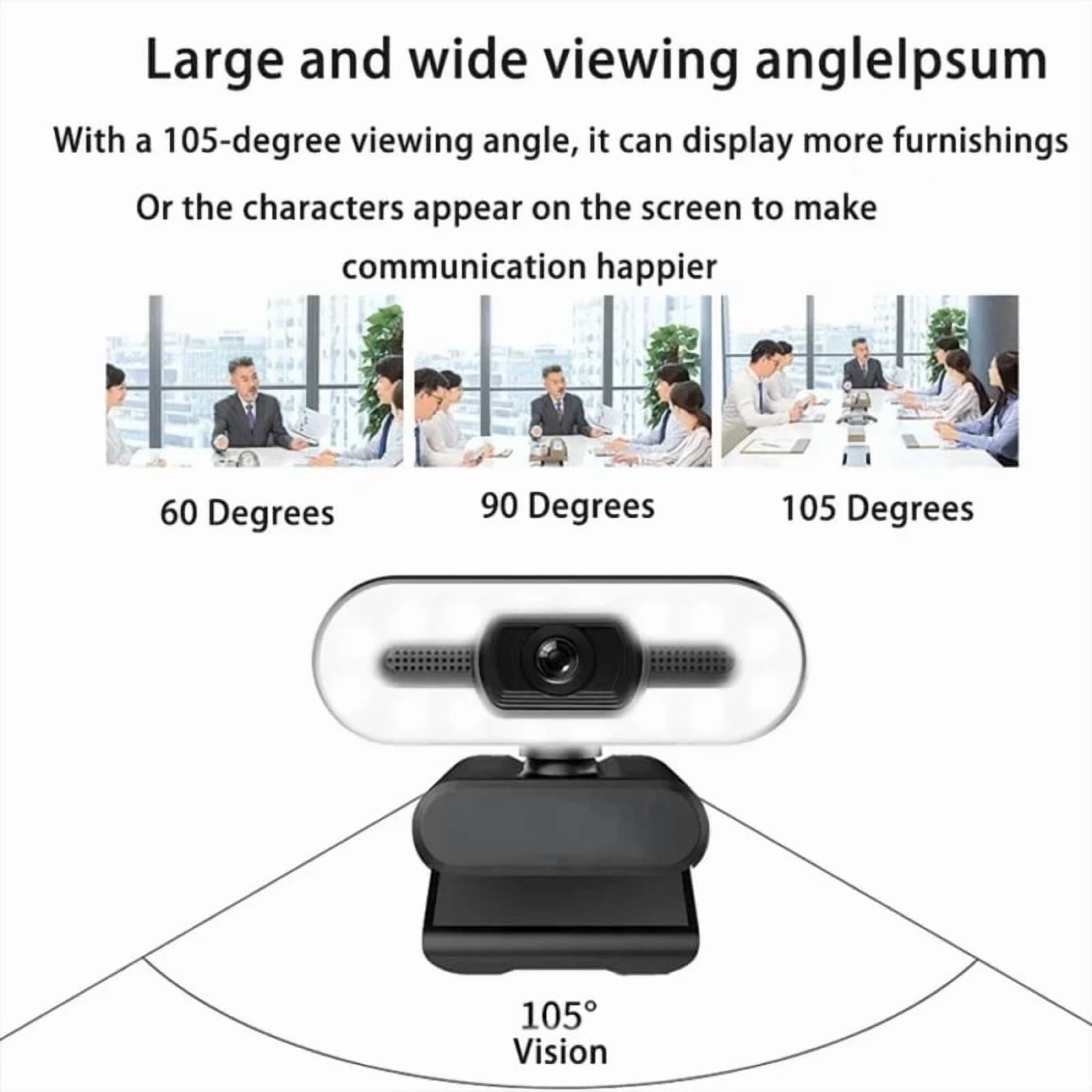 Portable Full HD 1080P 2K 4K Webcam PC Laptop Auto  Webcam Live Streaming Flexible with Microphone Live Broadcast withLight
