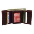 thumbnail image 6 of CAZORO Real Cowhide Leather Wallets for Men RFID Blocking Extra Capacity Classic Trifold Wallet with ID & Card Slots Burgundy, 6 of 8