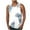 White, variant on ZCFZJW Hawaiian Beach Tank Tops for Women Quick Dry Summer Sleeveless Round Neck Tropical Graphic T-Shirts Loose Fit Cotton Workout Tshirt Mint Green L