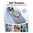 thumbnail image 2 of Funda Mágica John para iPhone 16 Pro con Soporte Magnético 360° en Gris, 2 of 9