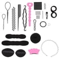 thumbnail image 2 of Chignon Maker Hair Bun Maker Set For Women Hair Accessories Create Buns 20Pcs Pink And Black, 2 of 4