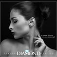 thumbnail image 6 of Central Diamond Center 14K Gold Post & Sterling Silver Made with Swarovski Zirconia 3 Prong Martini Stud Earrings - Platinum Plated 6.50mm 2.00cttw, 6 of 7