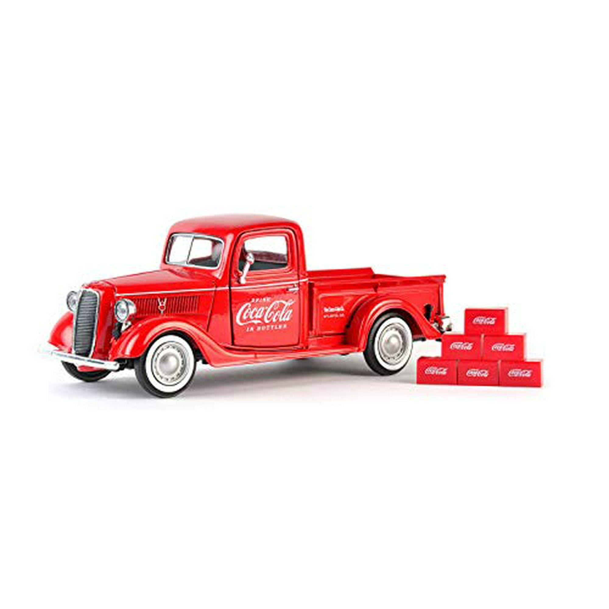 Coca Cola 1937 Ford Pickup Truck Red 6 Bottle Carton Accessories 1 24 Diecast Model Car Motorcity Classics 424065 Red Walmart Canada