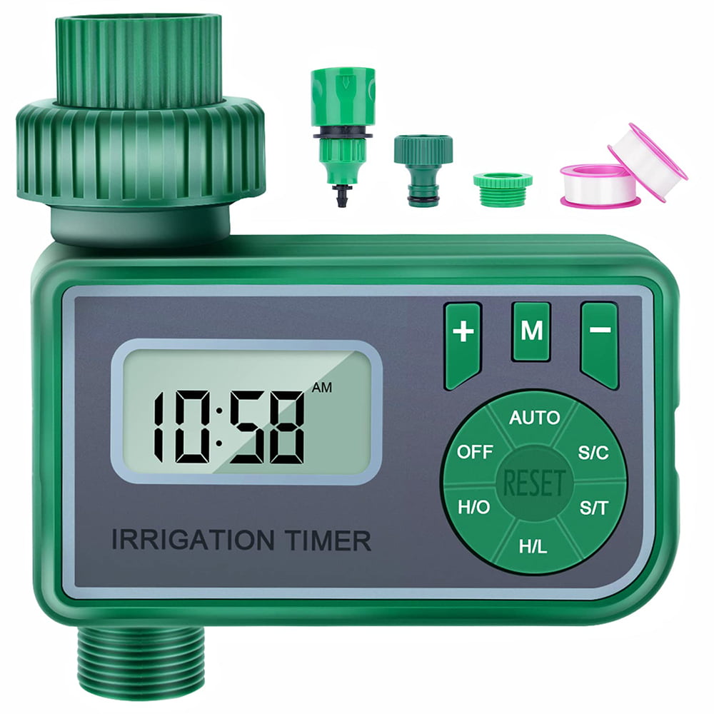 Programmable Water Timer Auto On/Off With Rain Delay Plus Manual Control