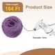 thumbnail image 2 of Cuerda de yute natural de 50 pies, cuerda de yute de 3 mm para manualidades, envoltura de regalos, decoración, jardinería, color púrpura claro, 2 of 6