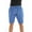 Royal Melange, variant on At the Buzzer Men's Pajama Shorts with pockets (Black Melange, Small)