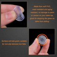 thumbnail image 3 of 100 Pieces Table Tray Glass Rubber Anti Slip Dash Mat Clear, Clear Glass Table Top Bumpers, Glass Table Top Spacer Pad(2 Sizes), 3 of 5