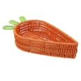 thumbnail image 3 of Cesta de ratán Woven Pascua Cesta de almacenamiento de pan rústico imitación de ratán Rattan Rattan Almacenamiento de vegetales Canasta para servir Pequeño 29.5x19.5x7cm, 3 of 8