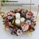 thumbnail image 3 of Cateissary Guirnalda de puerta delantera de flores artificiales de peonías de simulación Festival de verano hecho a mano para fiesta de Decoración, 3 of 6