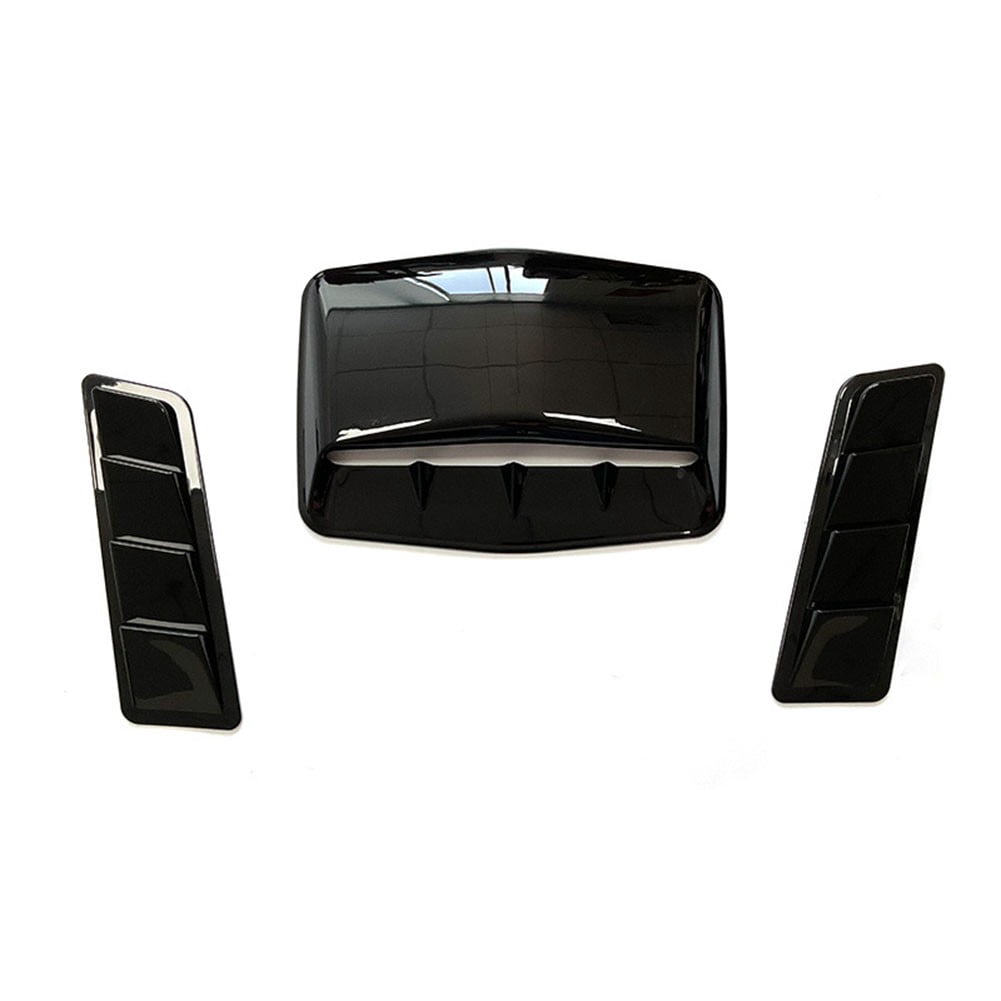 Universal Car Vent Decorative Air Flow Intake Bonnet Hood Scoop Cover Set 3PCS