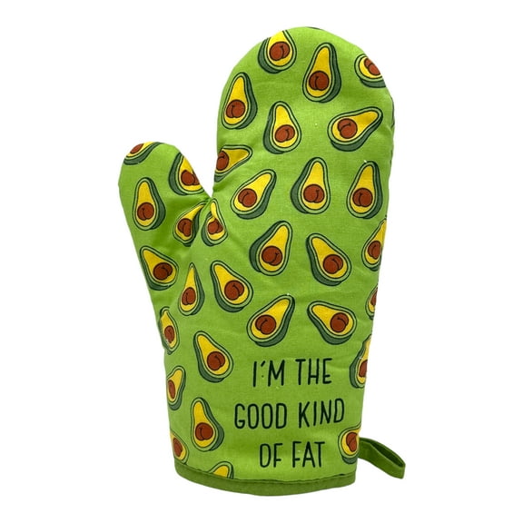 Im The Good Kind Of Fat Oven Mitt Funny Avocado Butt Health Fitness Novelty Kitchen Pot Holder