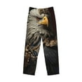 thumbnail image 2 of Vsdgher Noble Style Bald Eagle Print Mens Pajama Pants Sleep & Lounge Pants, PJ Bottoms With elastic waistb and Pockets, 2 of 5