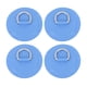 thumbnail image 1 of Almohadillas resistentes de acero inoxidable de grado marino con forma de D, juego de 4, PVC de círculo azul para embarcaciones, balsas y tablas de remo, 1 of 8