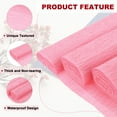 thumbnail image 3 of Uxcell Crepe Paper Roll 8.2ft Long 9.84 Inch Wide for Wedding Ceremony Various Large Festivals Decoration, Bright Pink, 3 of 6