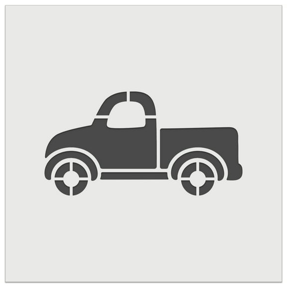 Cute Truck DIY Cookie Wall Craft Stencil - 5.5 Inch