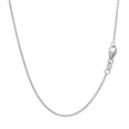 thumbnail image 3 of 14k White Gold Round Cable Link Chain 1.1mm Size 18 inches, 3 of 4