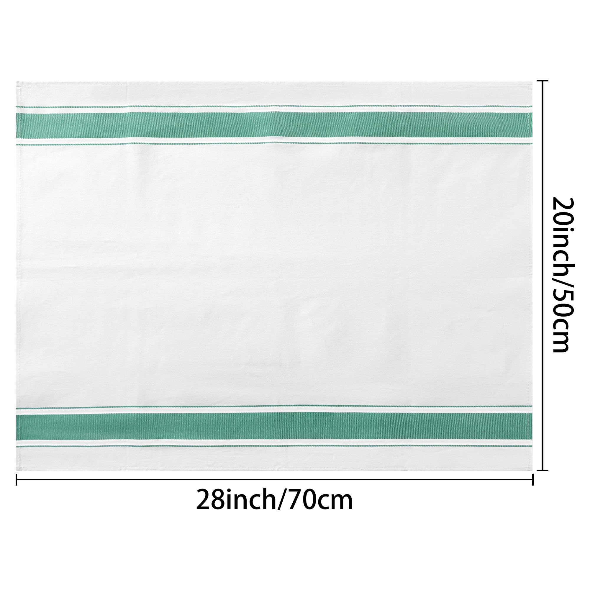 Unique Bargains Cotton Dish Clean Towels Kitchen Dishcloth Set Green/Purple 20" x 28" - 4 pack