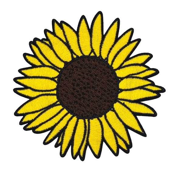 Sunflower Embroidered Iron-on Patch | Clayton Jewelry Labs