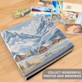 thumbnail image 4 of FORMRS 3 Ring Photo Album 4"x6" Self Adhesive Large Capacity PU Leather Cover, Winter Mountain, 4 of 8