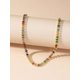 thumbnail image 4 of Collar Choker Dorado con Piedras de Circonita Multicolor Geométrico, 4 of 7