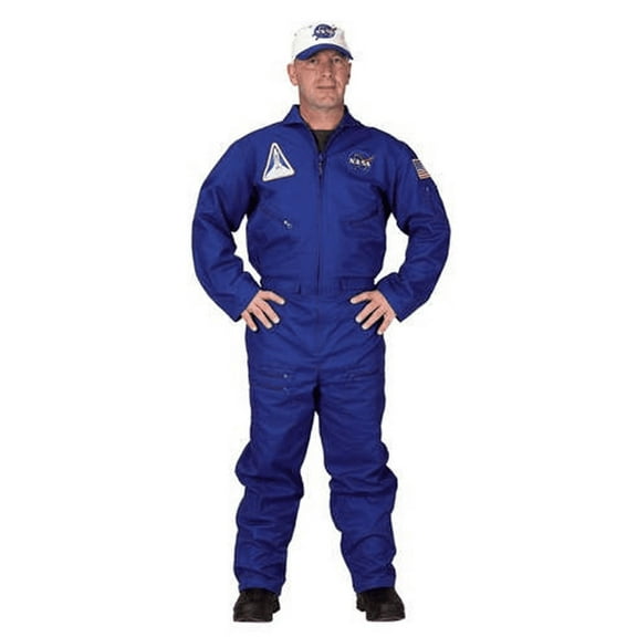 Deluxe Blue Flight Suit Cap Adult Costume