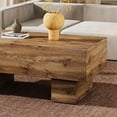 thumbnail image 3 of Modern Rectangular Coffee Table with Wood Color & 300lb Load-Bearing|43.3"x21.6"x17.2", 3 of 10