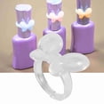thumbnail image 1 of 50 Anillos Para Tabla De Uñas, Diseño De Flores, Manicura, Punta Falsa, Gel De Esmalte, Herramienta De Visualización De Color Para Práctica De Color De Manicura, Material ABS, 1 of 7