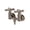 Brushed Nickel, variant on Kingston Brass AE37T2 Aqua Vintage 3-3/8 Inch Wall Mount Tub Faucet, Polished Brass