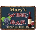thumbnail image 1 of Mary's Green Wine Bar Sign Wall Decor 8 x 12 Matte Finish Metal 108120043040, 1 of 1