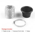 thumbnail image 4 of Universal Car Front Bumper Turbo Air Intake Trim Grille Mount Pipe Round + Clamp, 4 of 8