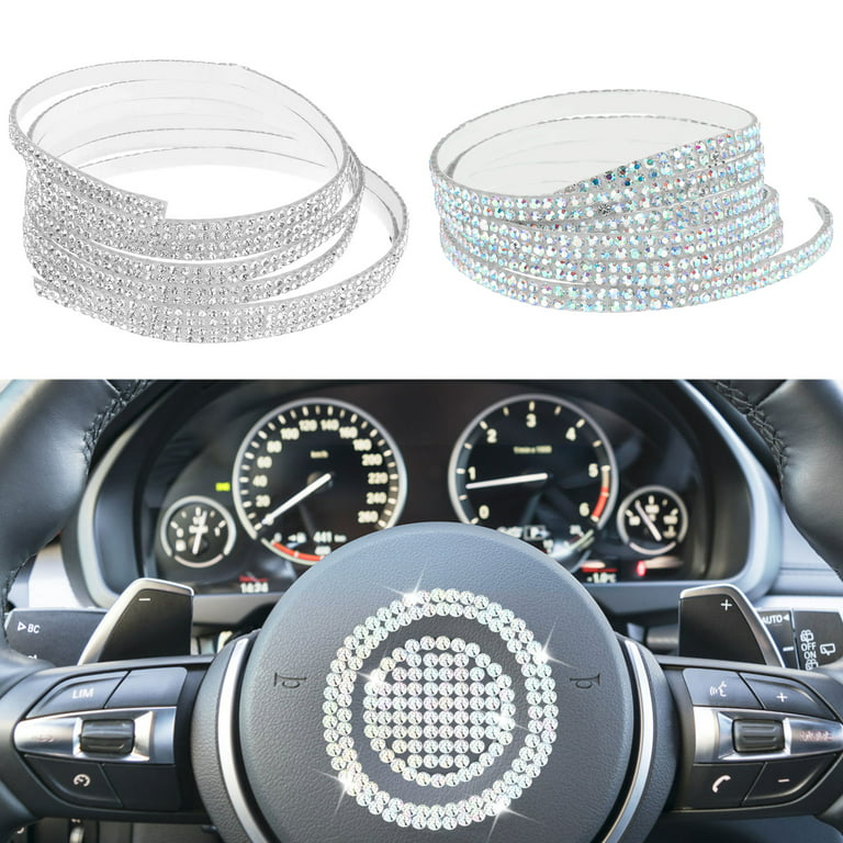 Welpettie 5 Rolls Bling Car Trim Self-Adhesive, 16.4ft/5m Bling Car  Interior Exterior Accessories for Women, DIY Car Trim Strips Line Molding  for Car Dashboard Decoration Door Stickers 
