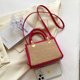 thumbnail image 4 of Bolso bandolera de paja transpirable bolsos de mano embrague femenino para mujer (rosa roja) Ndcxsfigh Para Estrenar, 4 of 8