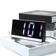 thumbnail image 2 of Reloj electrónico con espejo luminoso, despertador digital, mesa, silencioso, decoración de escritorio, reloj despertador electrónico para estudiantes, pantalla grande Flye243322,, 2 of 5