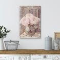 thumbnail image 4 of wall26 Canvas Print Wall Art Retro Vintage Faded Pink Roses in Urn Floral Botanical Photography Realism Chic Scenic Relax/Calm Multicolor Cool for Living Room, Bedroom, Office - 32"x48", 4 of 7