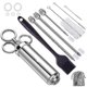 thumbnail image 1 of 2oz Heavy Duty Meat Injector Stainless Steel Marinade Injector Syringe For Bbq And Turkey, 2 Ounce, 1 of 5